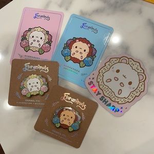 BLUSHSPROUT hard enamel pin bundle hedgehog